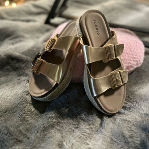 Torrid Gold Sandals